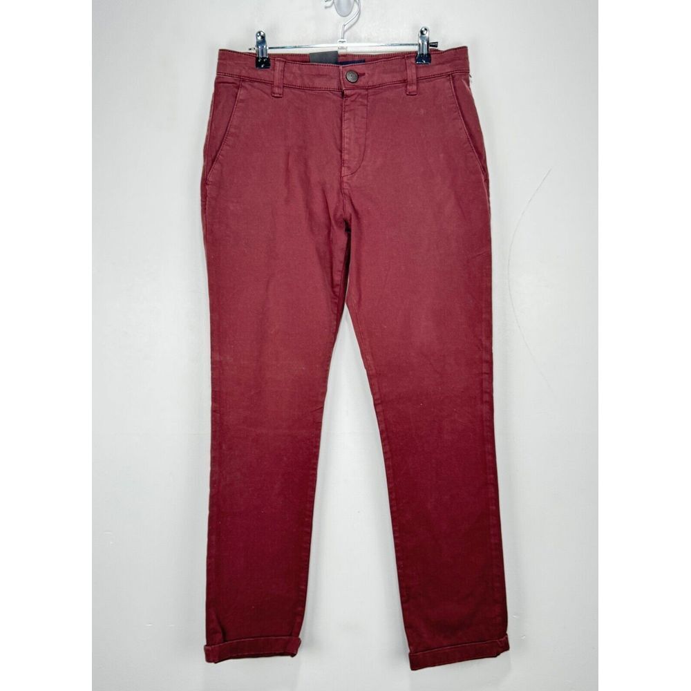 NEW Mavi Slim Straight Edward Chino Pants Red Maroon Stretch Men‎ 29x32 (31x31)